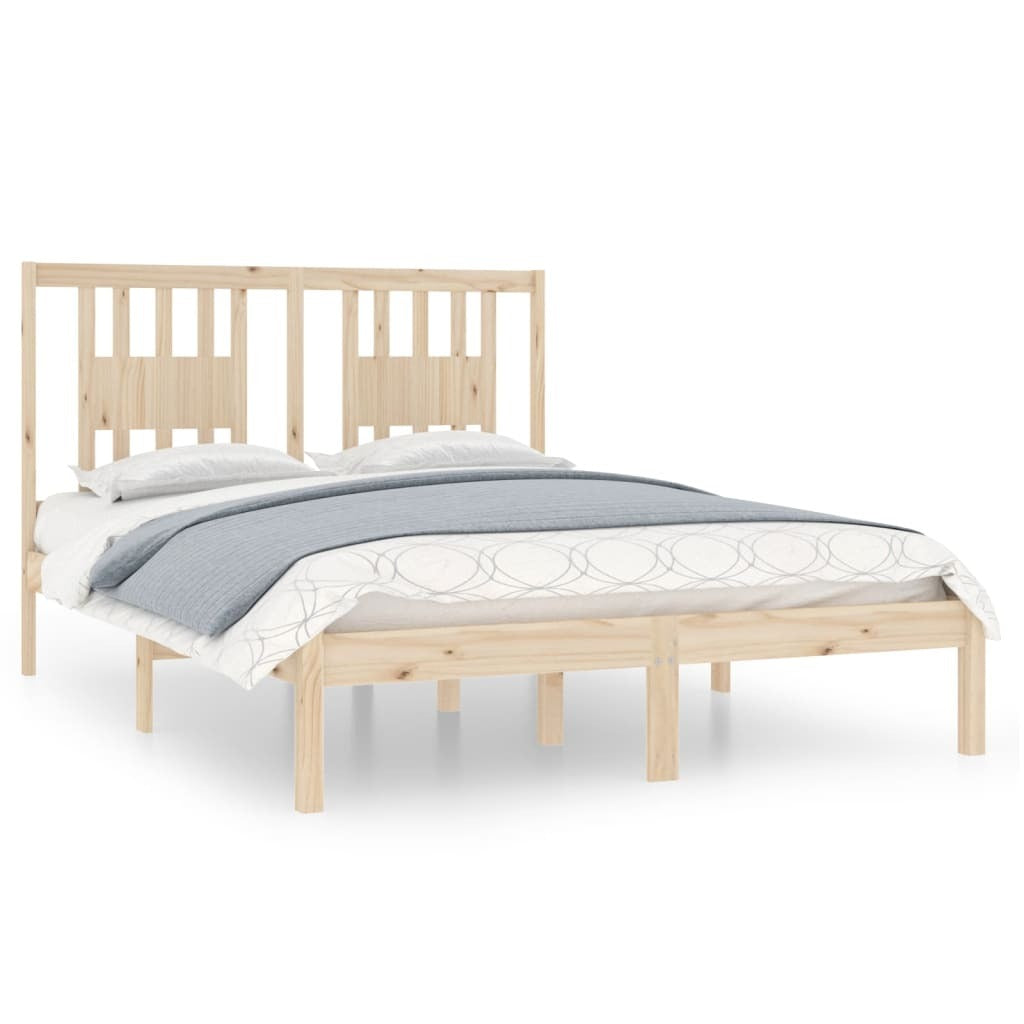 Bed Frame Solid Wood 120x190 cm 4FT Small Double
