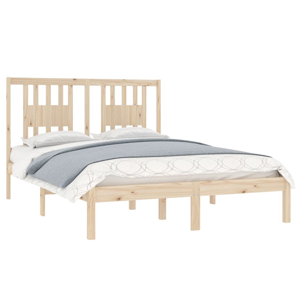 Bed Frame Solid Wood 120x190 cm 4FT Small Double