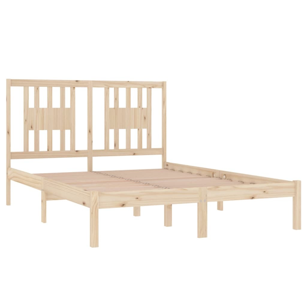 Bed Frame Solid Wood 120x190 cm 4FT Small Double