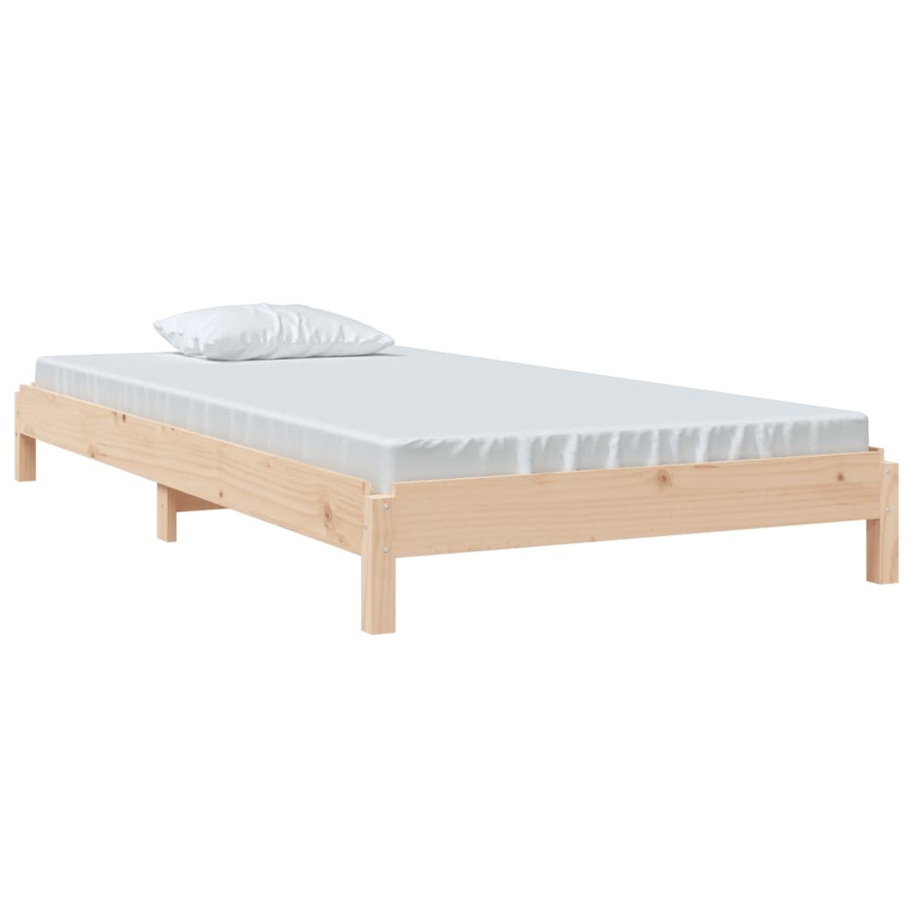 Stack Bed 75x190 cm Solid Wood Pine