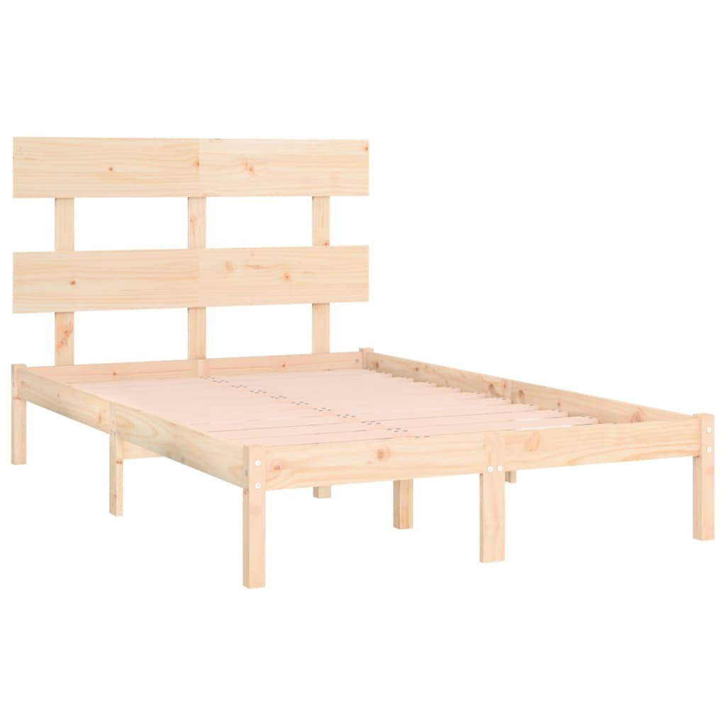 Bed Frame Solid Wood 120x190 cm 4FT Small Double