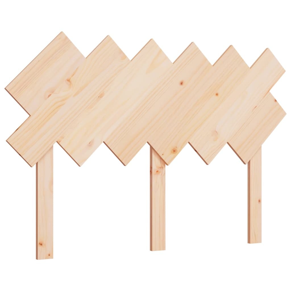 Bed Headboard 122.5x3x80.5 cm Solid Wood Pine