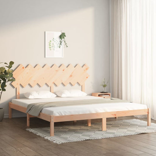 Bed Frame 180x200 cm Super King Size Solid Wood