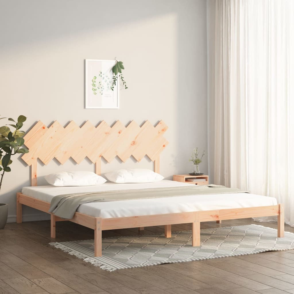 Bed Frame 180x200 cm Super King Size Solid Wood