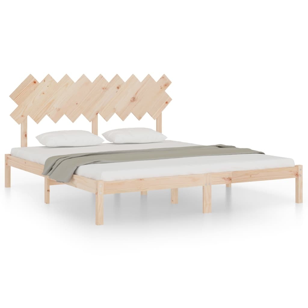 Bed Frame 180x200 cm Super King Size Solid Wood