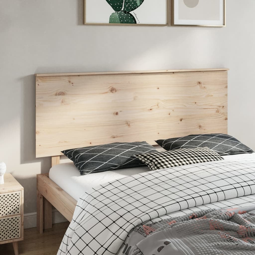 Bed Headboard 164x6x82.5 cm Solid Wood Pine