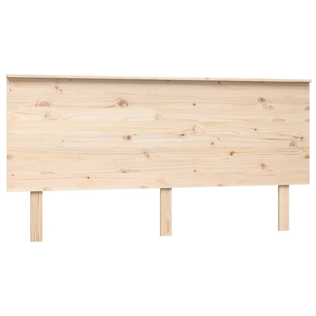 Bed Headboard 164x6x82.5 cm Solid Wood Pine