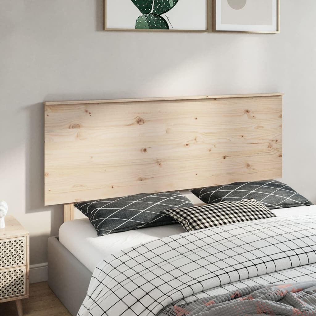 Bed Headboard 164x6x82.5 cm Solid Wood Pine