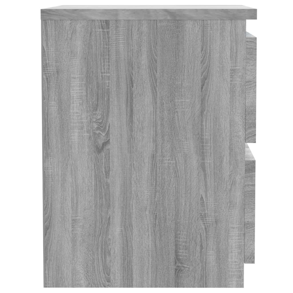 Bedside Cabinets 2 pcs Grey Sonoma 30x30x40 cm Engineered Wood
