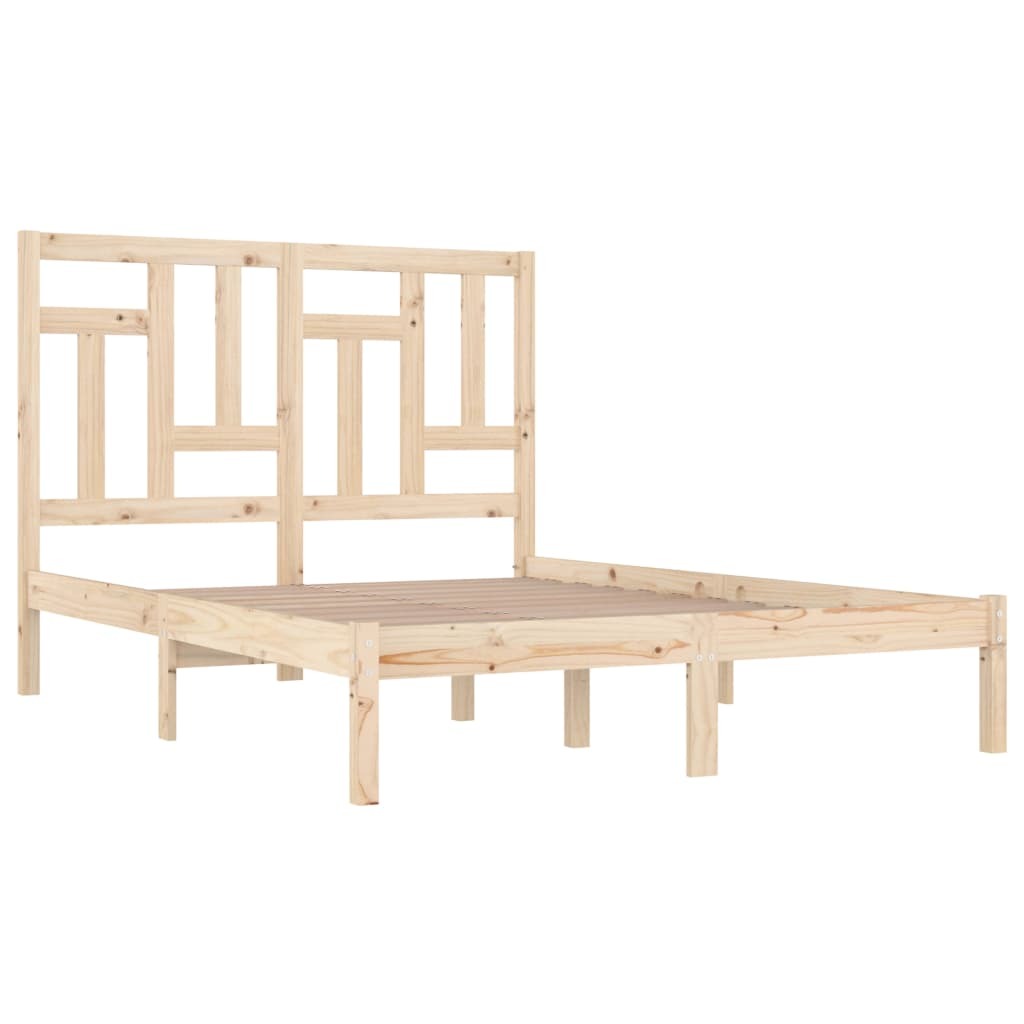 Bed Frame Solid Wood Pine 140x200 cm