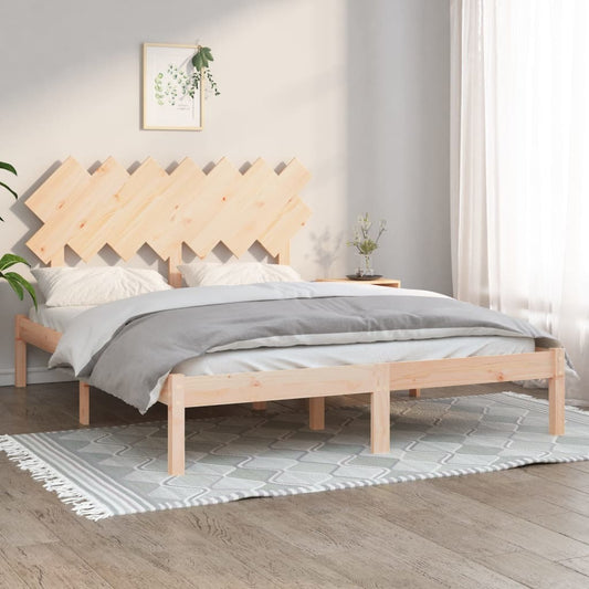 Bed Frame 140x200 cm Solid Wood