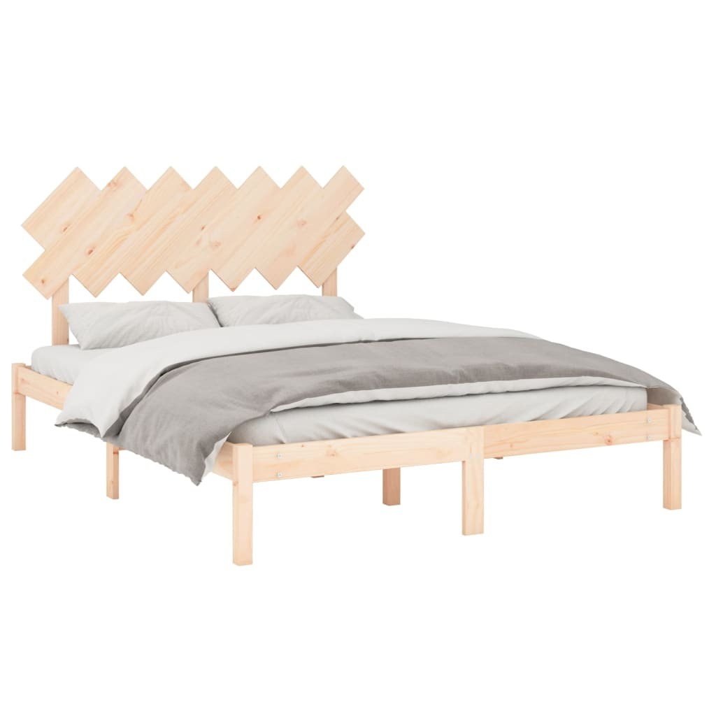 Bed Frame 140x200 cm Solid Wood