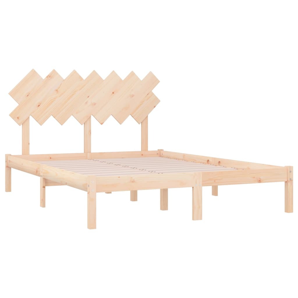 Bed Frame 140x200 cm Solid Wood