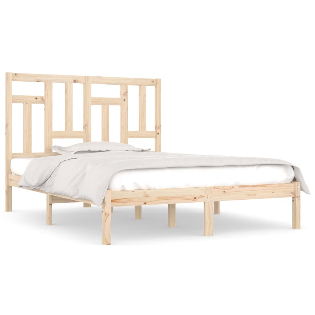Bed Frame Solid Wood 120x190 cm 4FT Small Double