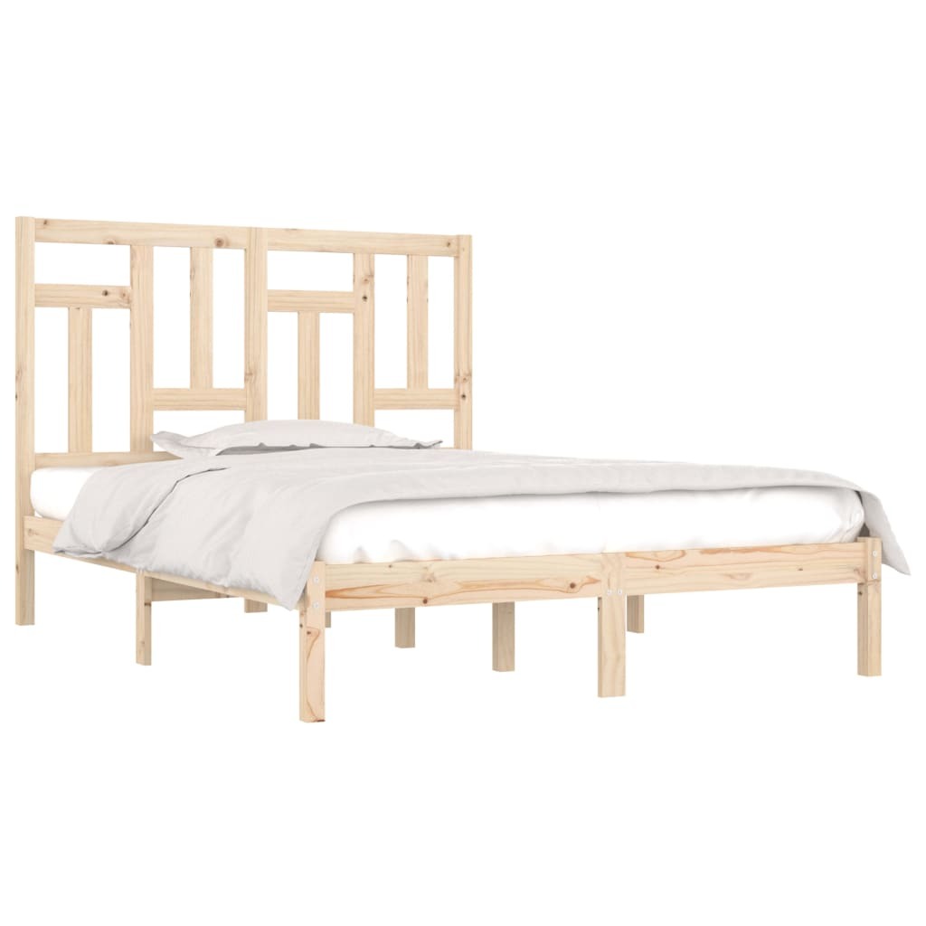 Bed Frame Solid Wood 120x190 cm 4FT Small Double