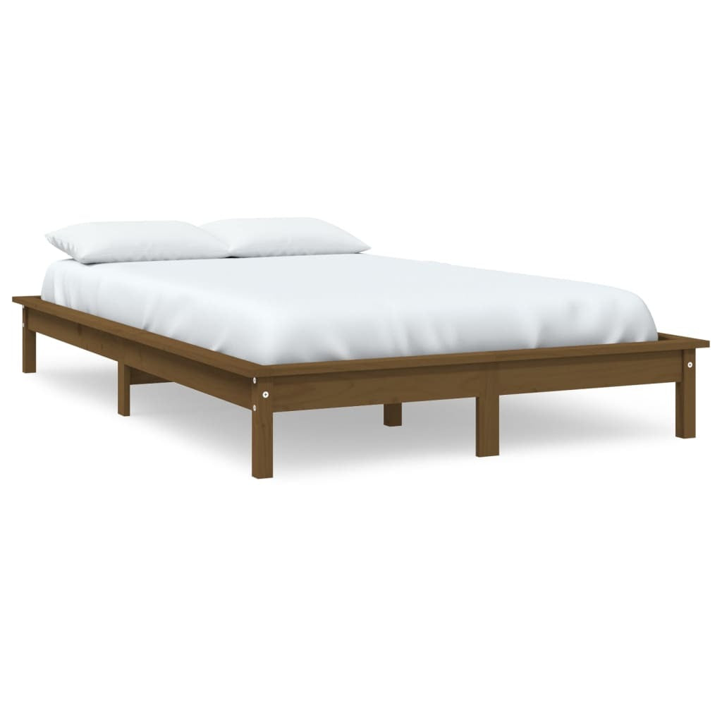 Bed Frame Honey Brown 120x200 cm Solid Wood Pine