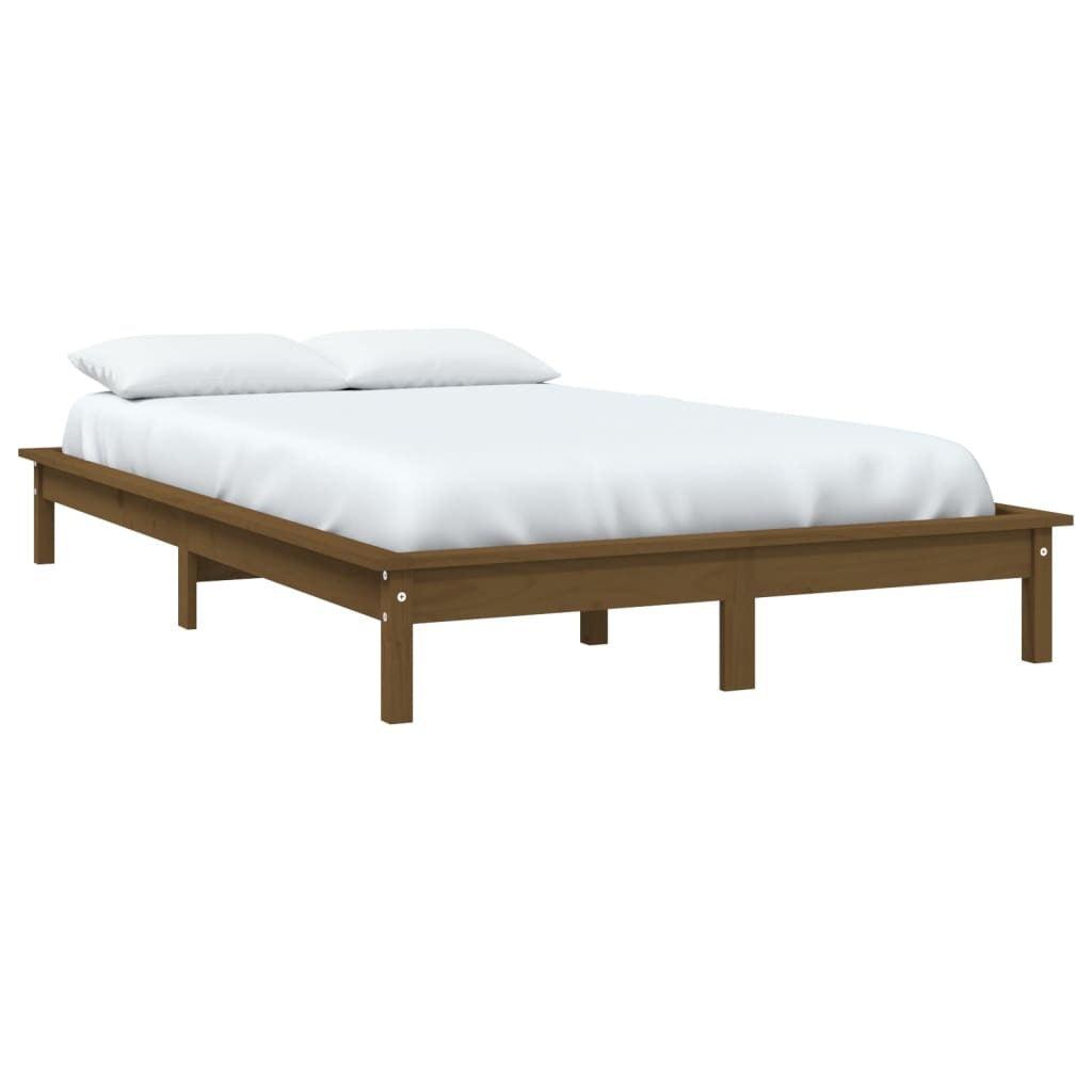 Bed Frame Honey Brown 160x200 cm Solid Wood Pine