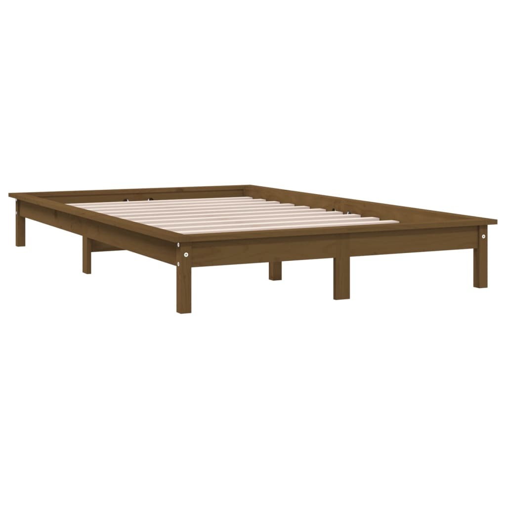 Bed Frame Honey Brown 160x200 cm Solid Wood Pine