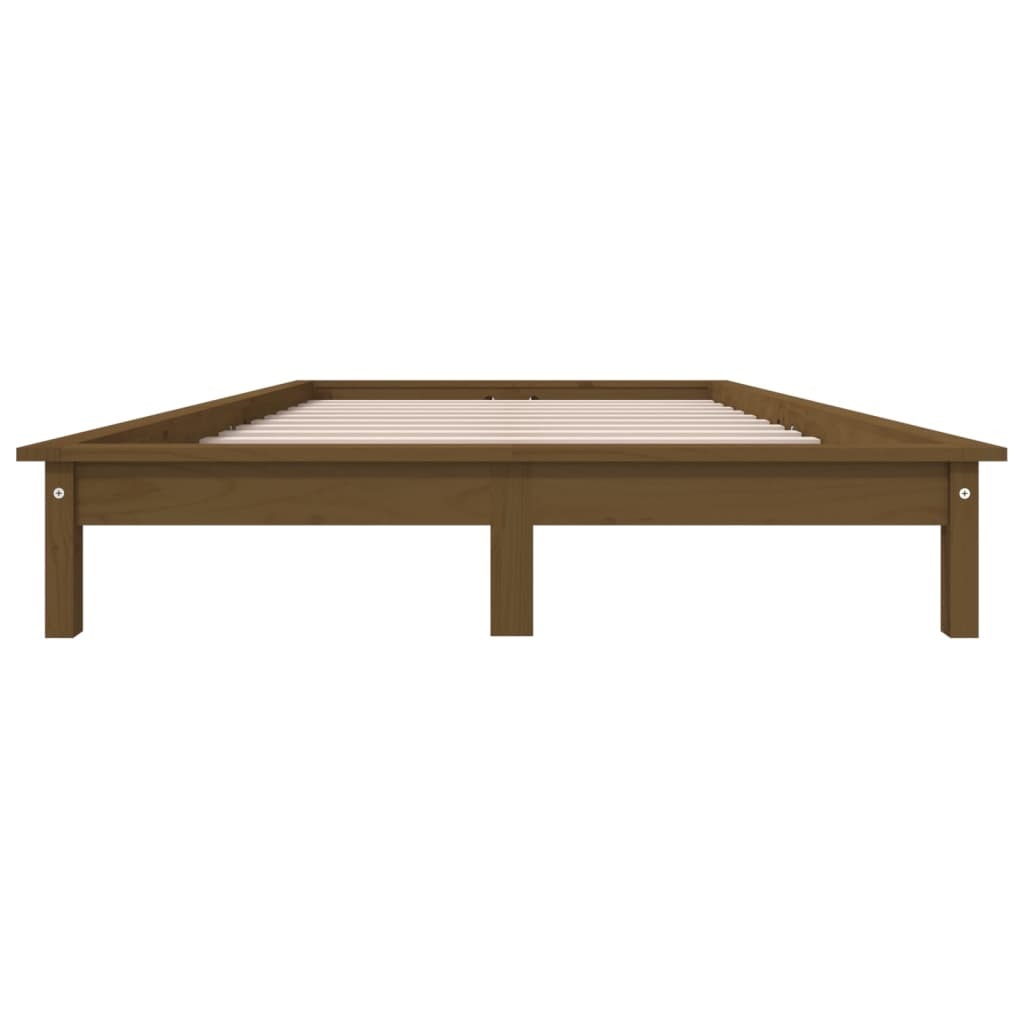 Bed Frame Honey Brown 160x200 cm Solid Wood Pine