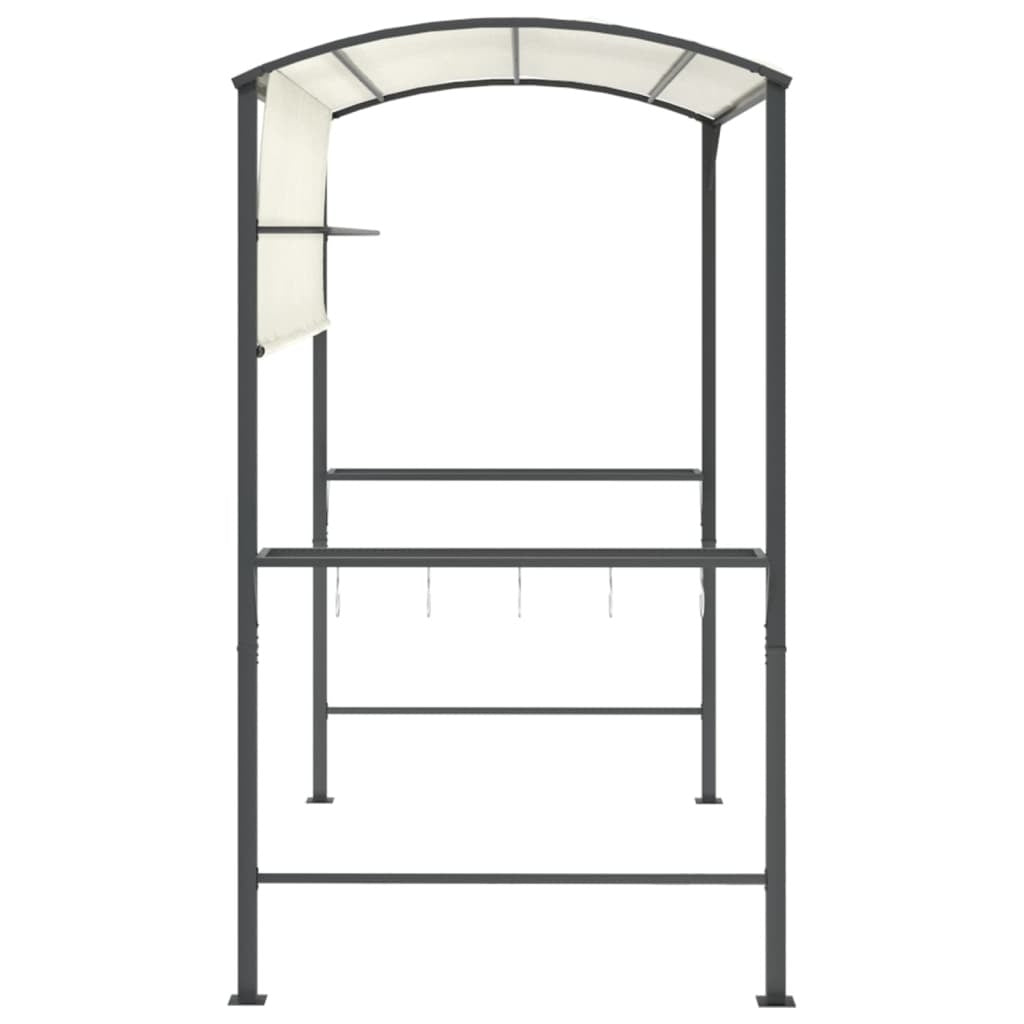 Gazebo with Roof 220x110x200 cm Cream