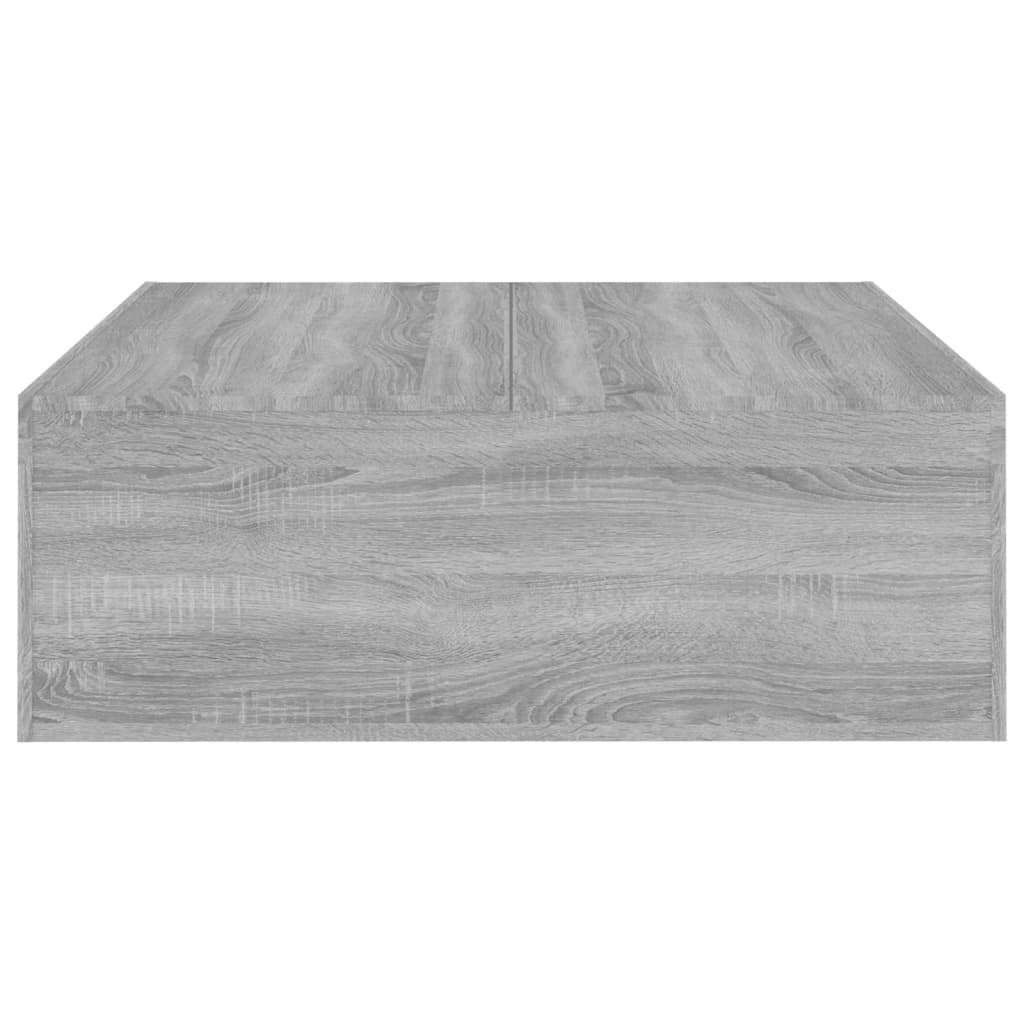Coffee Table Grey Sonoma 100x100x35 cm Engineered Wood