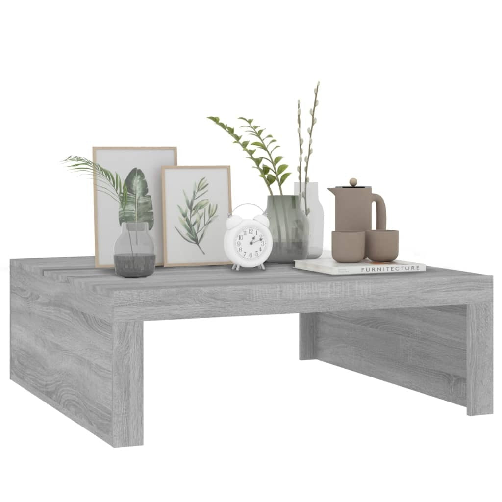 Coffee Table Grey Sonoma 100x100x35 cm Engineered Wood
