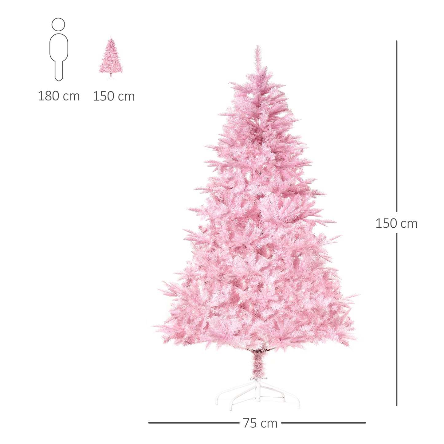 5FT Artificial Christmas Tree Holiday Xmas Automatic Open for Home Party Pink