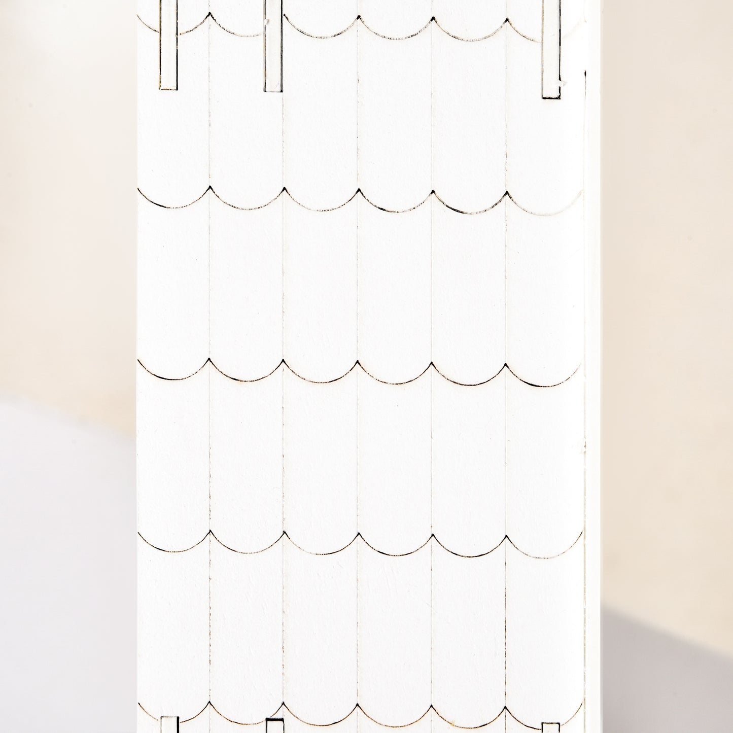 24-Drawer Christmas Advent Calendar Wooden Light-Up Countdown White