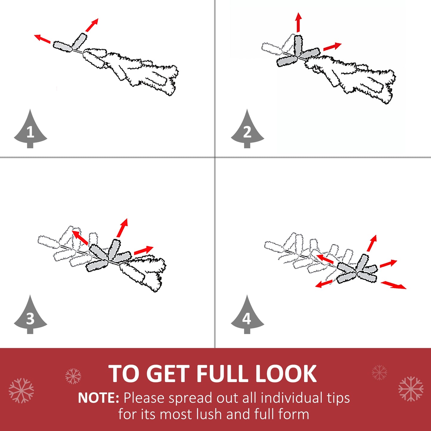 5ft Prelit Artificial Christmas Tree with Multi-Coloured Fiber LED Light Green