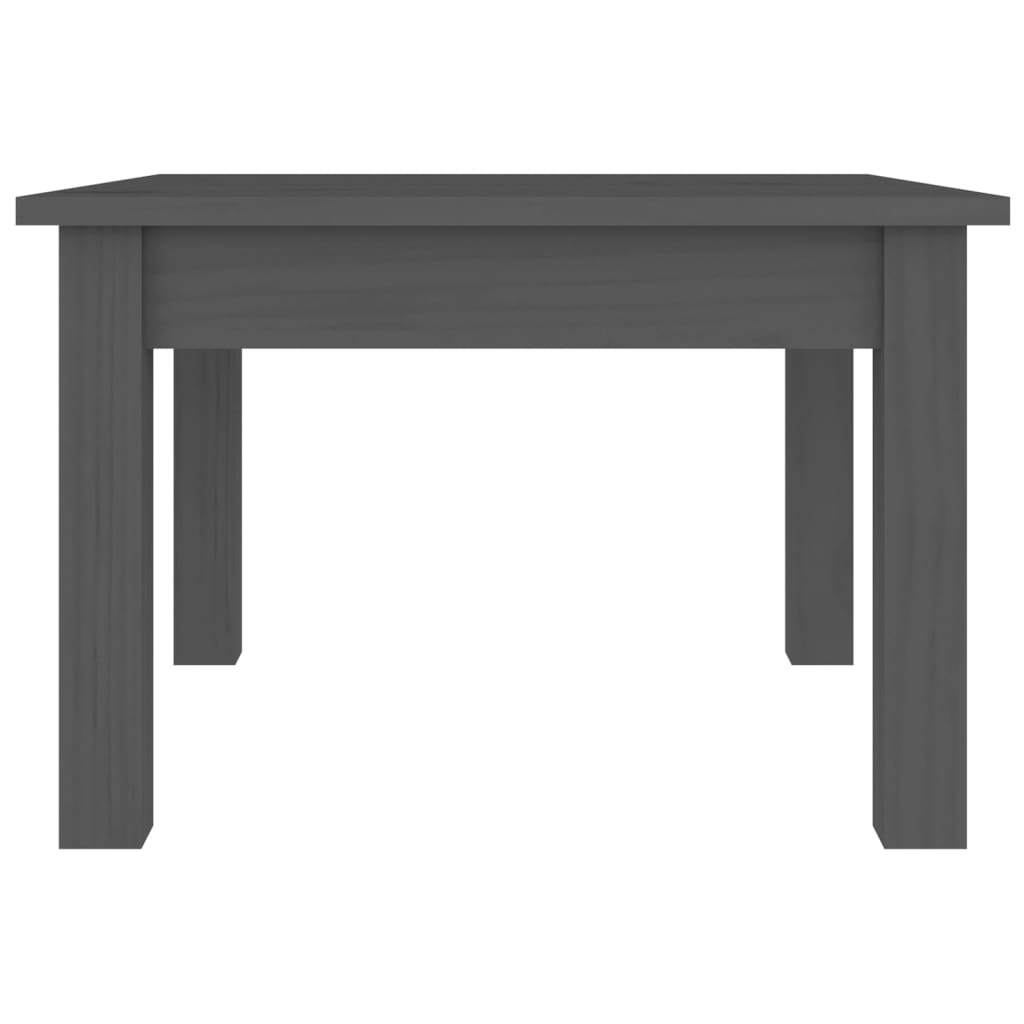Coffee Table Grey 45x45x30 cm Solid Wood Pine