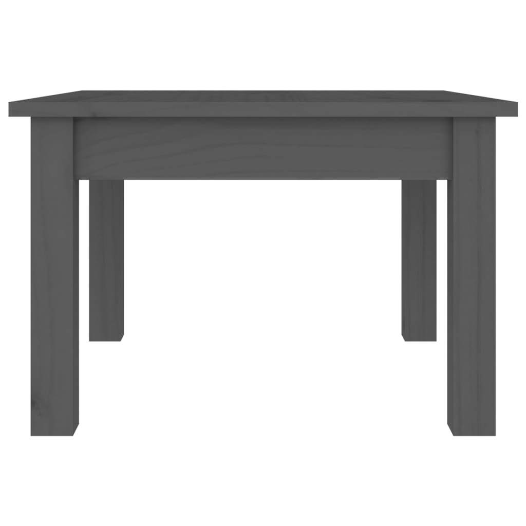 Coffee Table Grey 45x45x30 cm Solid Wood Pine