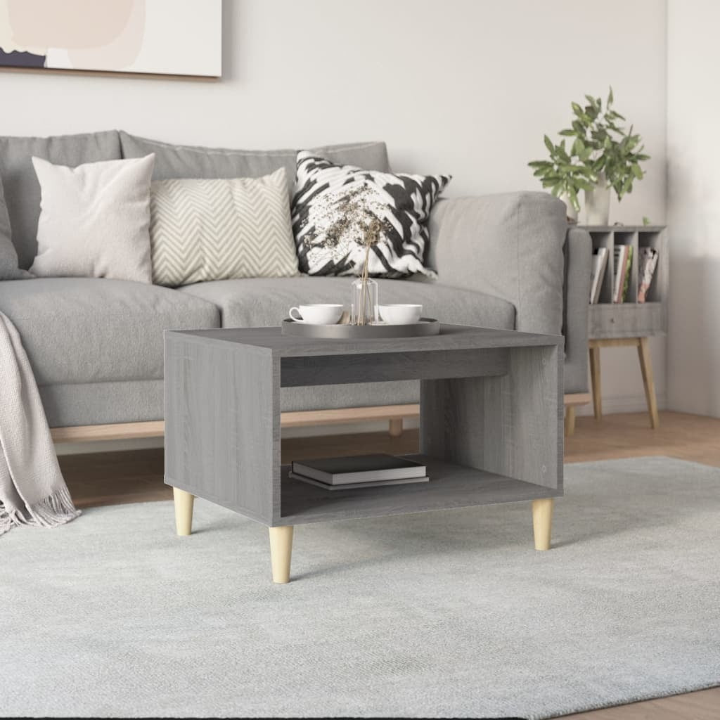 Coffee Table Grey Sonoma 60x40x50 cm Engineered Wood