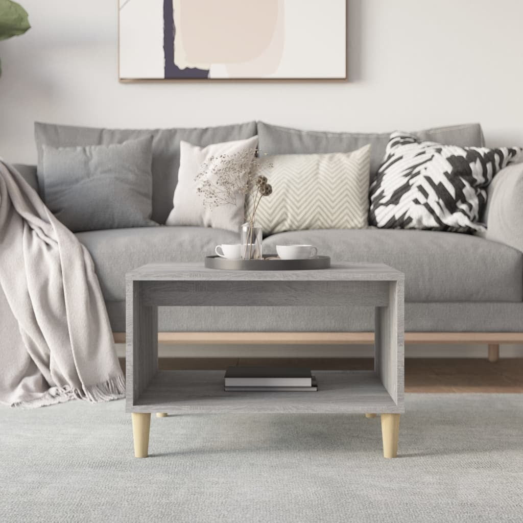 Coffee Table Grey Sonoma 60x40x50 cm Engineered Wood