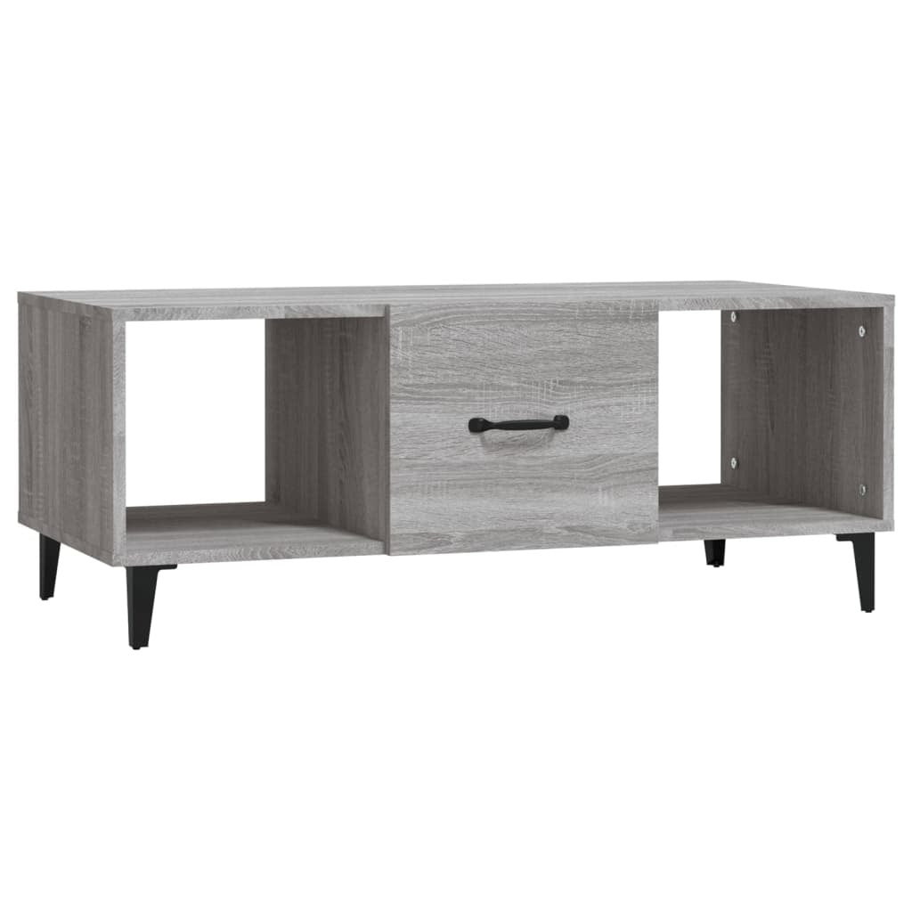 Coffee Table Grey Sonoma 102x50x40 cm Engineered Wood