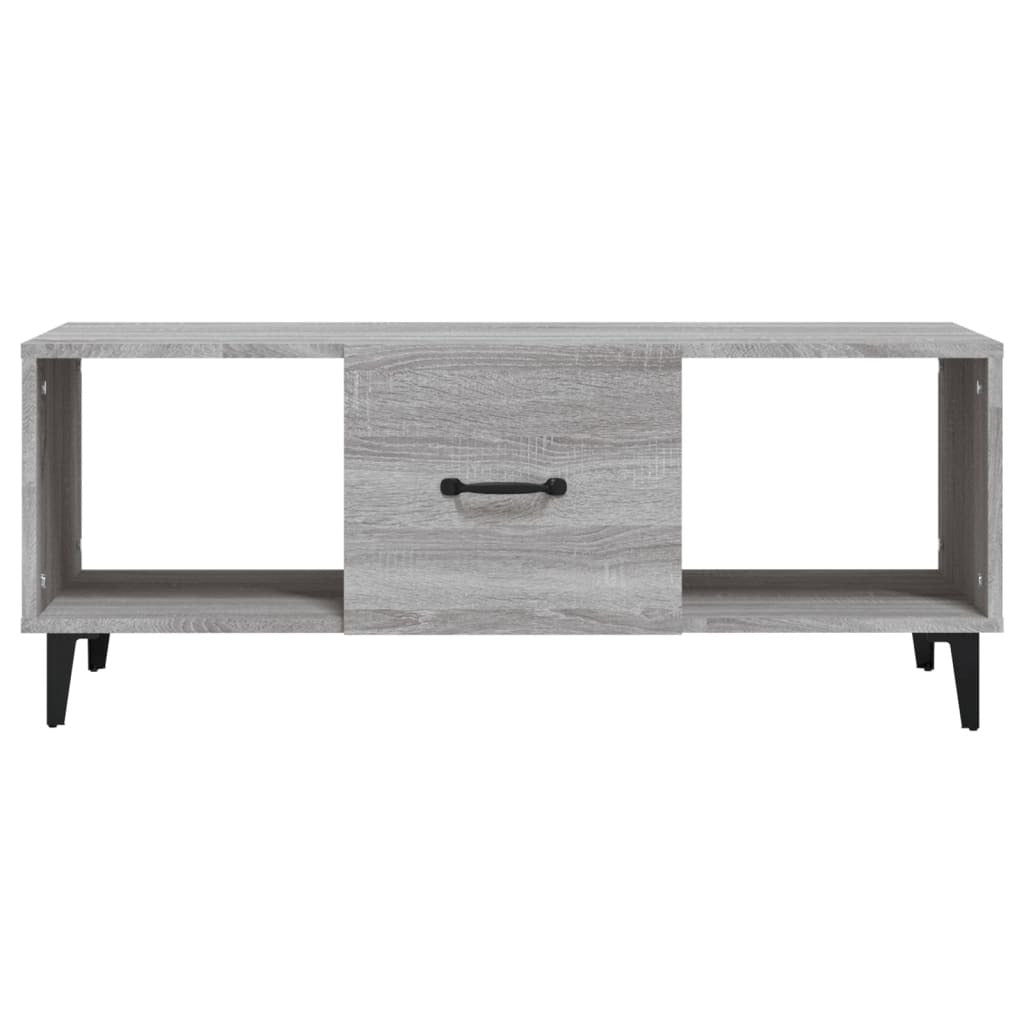 Coffee Table Grey Sonoma 102x50x40 cm Engineered Wood