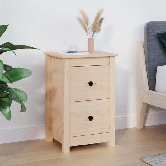 Bedside Cabinet 40x35x61.5 cm Solid Wood Pine