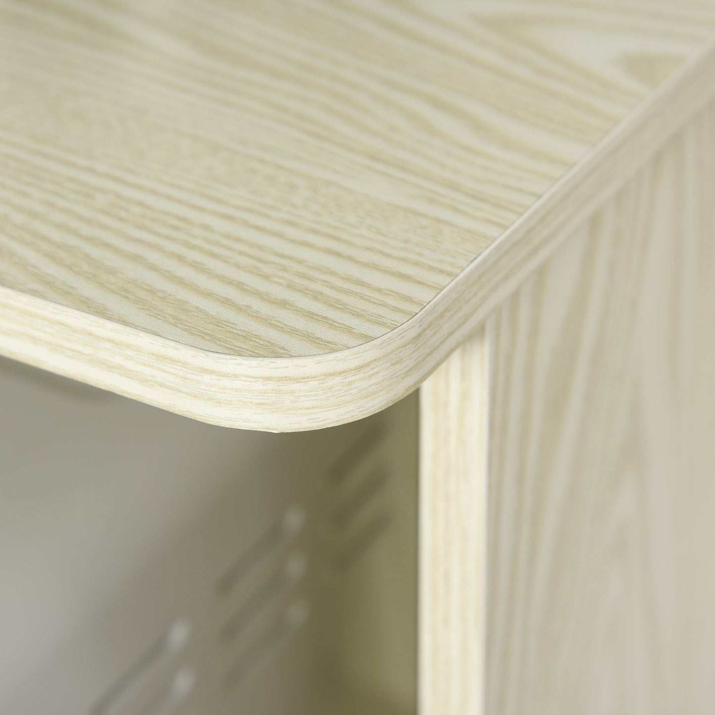 Kitchen Pantry Cupboard W/Rolling Wheels, 97H x 60.4W x 40.3Dcm, Oak