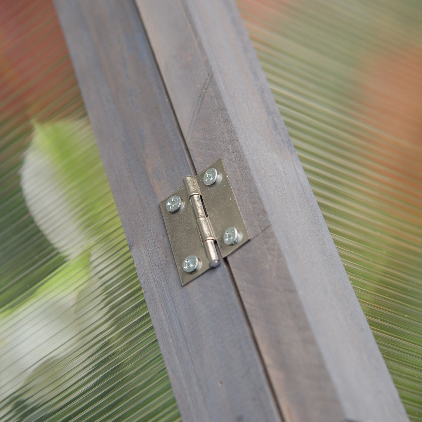 Wooden Cold Frame Greenhouse PC 90 x 52 x 50cm, Grey House,