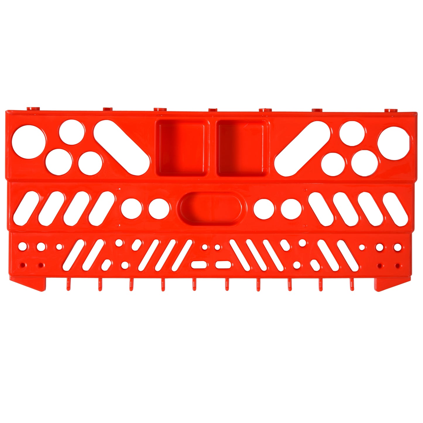 DURHAND PP Wall Mounted Garage Tool Organiser Unit Grey/Red