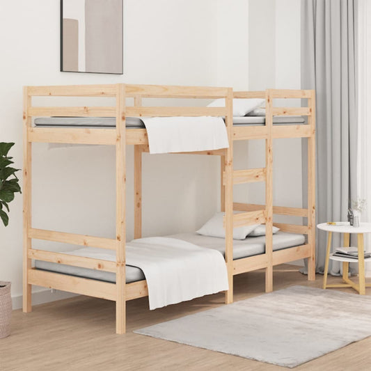 Bunk Bed 80x200 cm Solid Wood Pine
