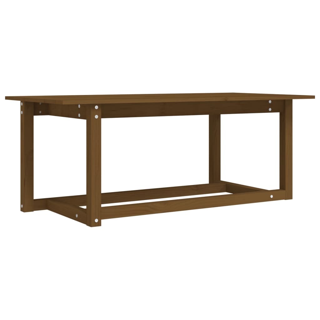 Coffee Table Honey Brown 110x55x45 cm Solid Wood Pine