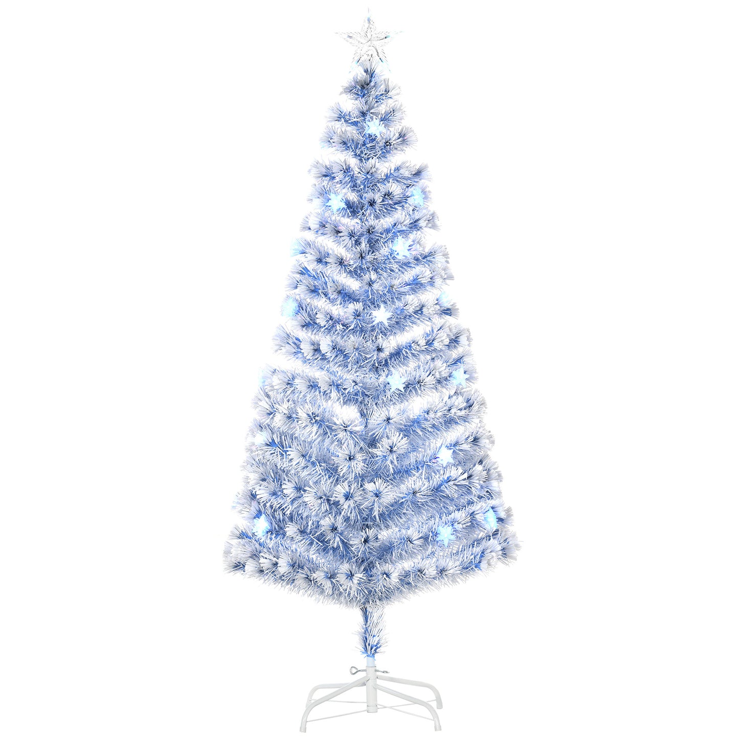 Artificial Fibre Optic Christmas Tree Seasonal Decoration w/ 26 LED HOMCOM
