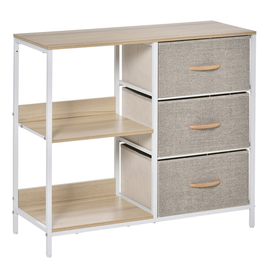 Chest Dresser with 3 Drawers Storage Cabinet Organizer, Beige