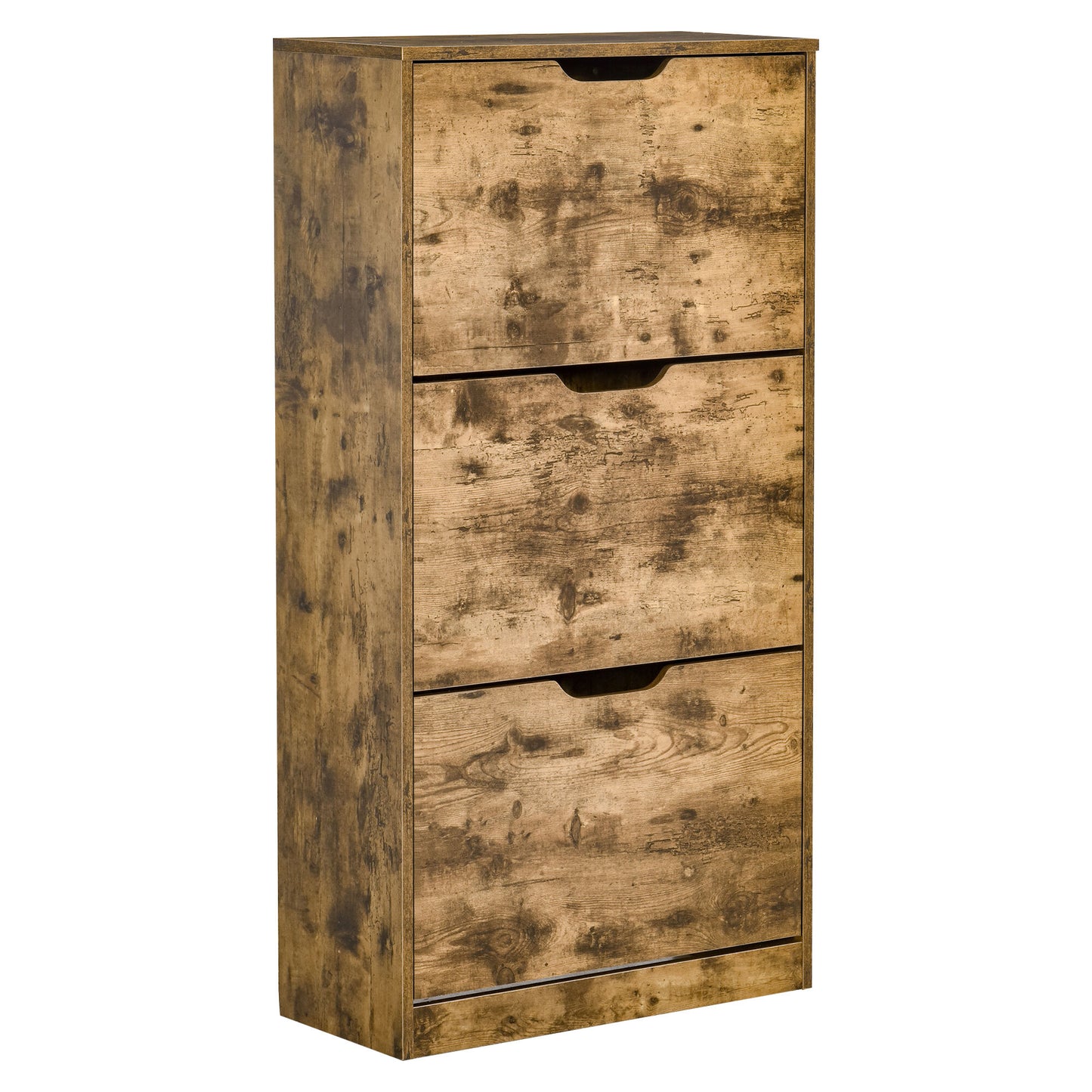 Shoe Cabinet Entryway Rack with 3 Flip Drawers Adjustable for 18 Pairs