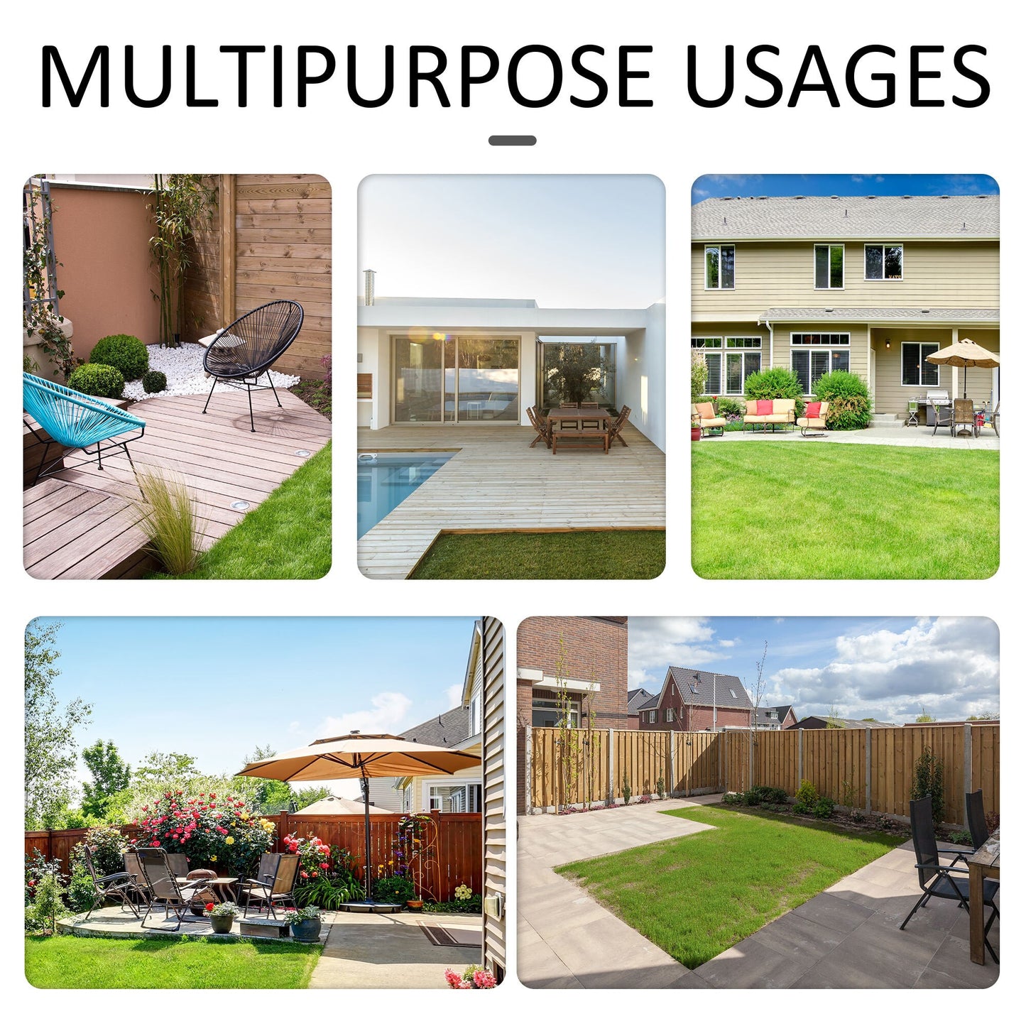 6 PCS Patio PE Rattan Sofa Furniture Set Dining Table Svvalka