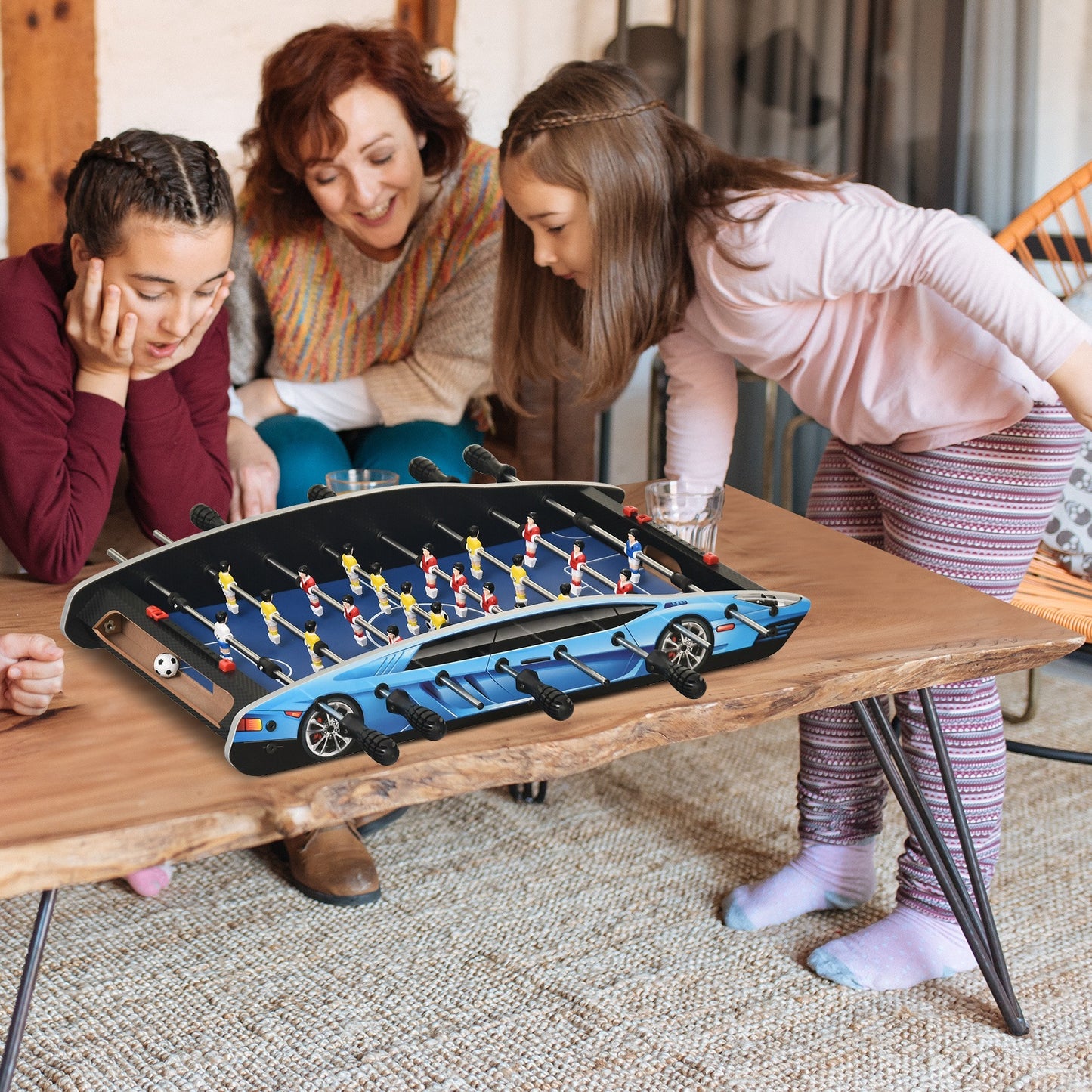 2ft Foosball Table Arcades Competition Sized for Kids, Adults, Indoor HOMCOM