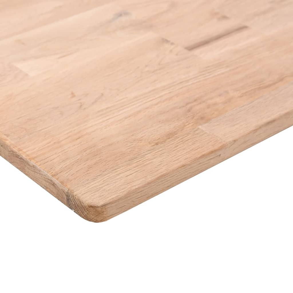 Square Table Top 60x60x2.5 cm Untreated Solid Wood Oak