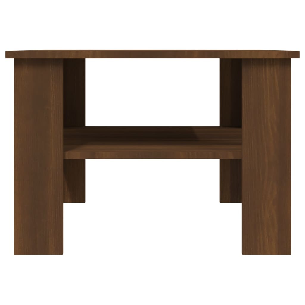 Coffee Table Brown Oak 60x60x42 cm Engineered Wood