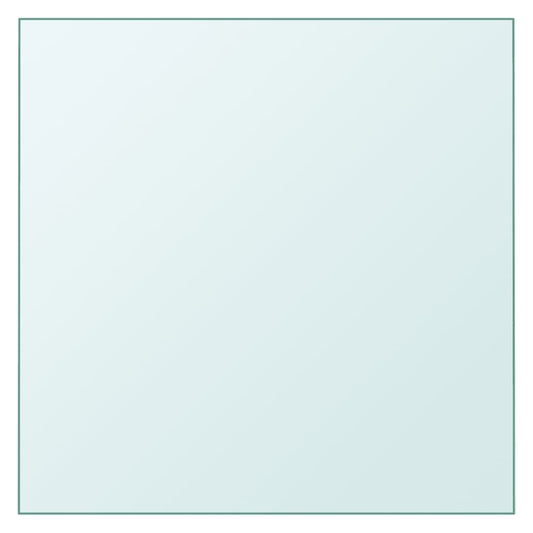 Table Top Transparent 50x50 cm Tempered Glass