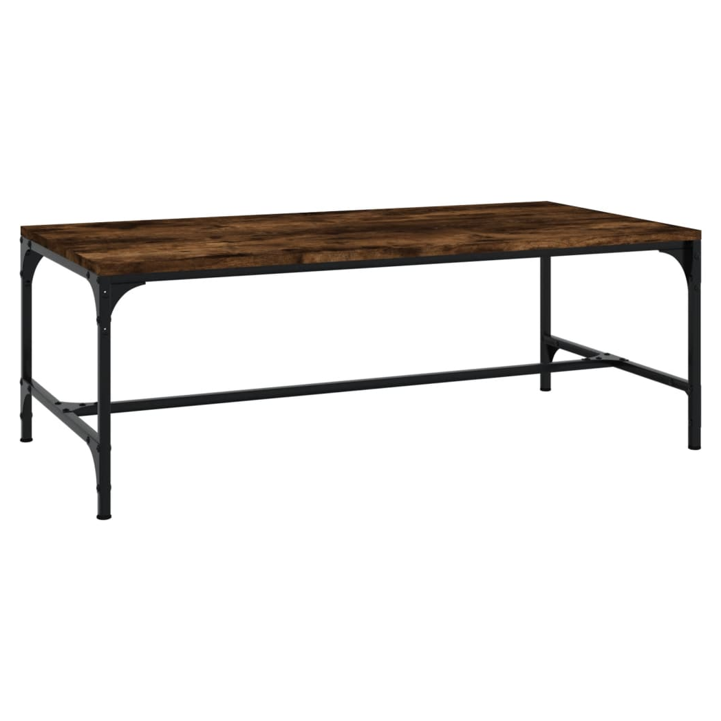 Coffee Table Smoked Oak 100x50x35 cm Engineered Wood